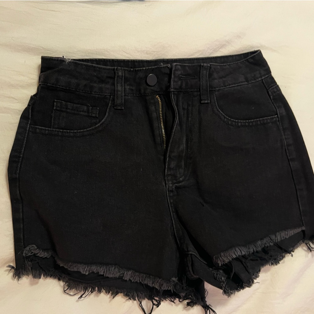 SHEIN Black Denim Shorts